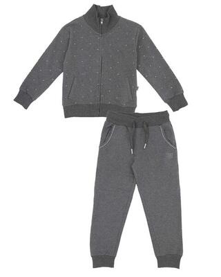 Tuta da bambina con perline bianche Dream