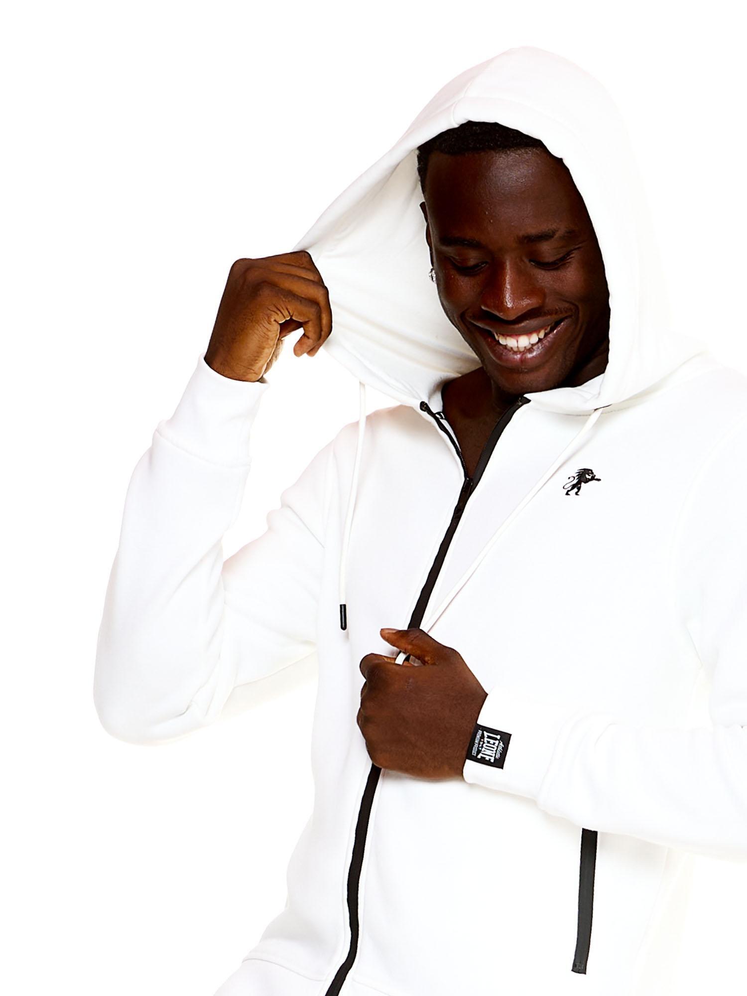Sweat à capuche homme Leone avec fermeture éclair complète Soft Basic 5/6