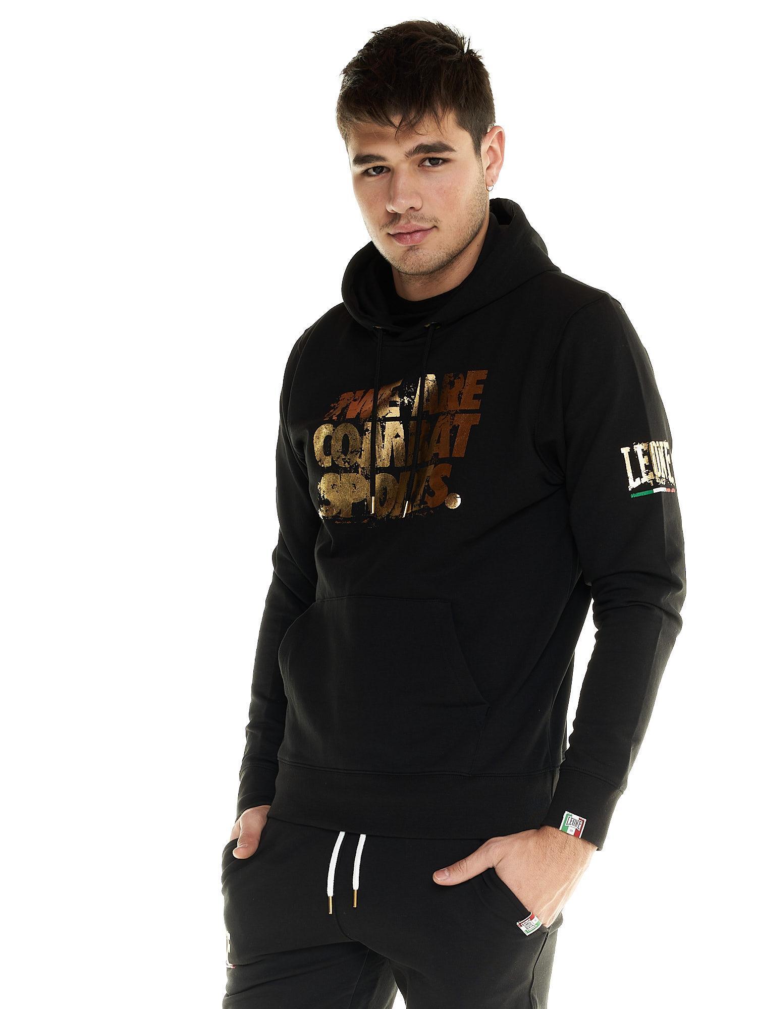 Felpa Leone uomo con cappuccio Winter Gold 3/7