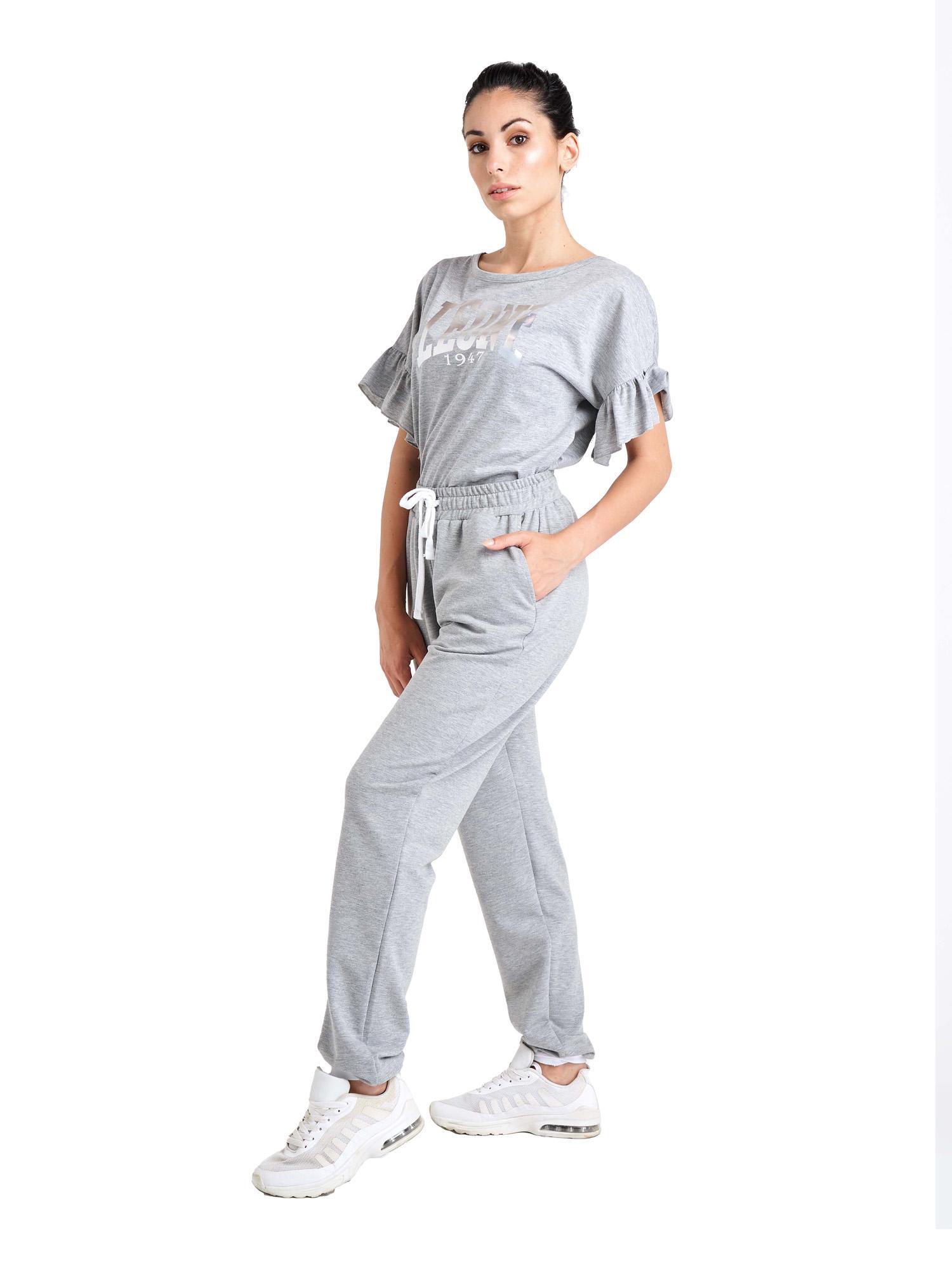 Bluza wygodny z bawełna z sznurek regulacyjny na siłownia 3/5