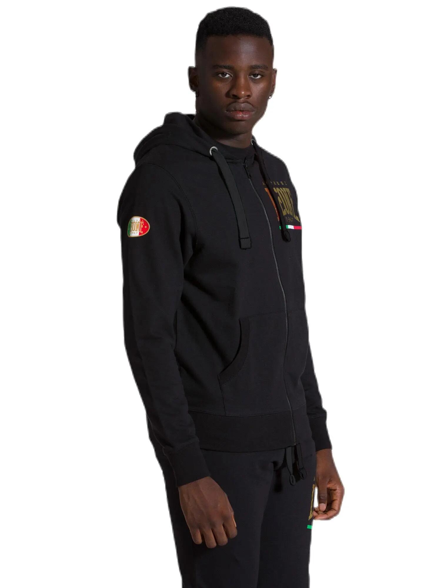 Felpa da uomo con cappuccio e zip Gold 3/5