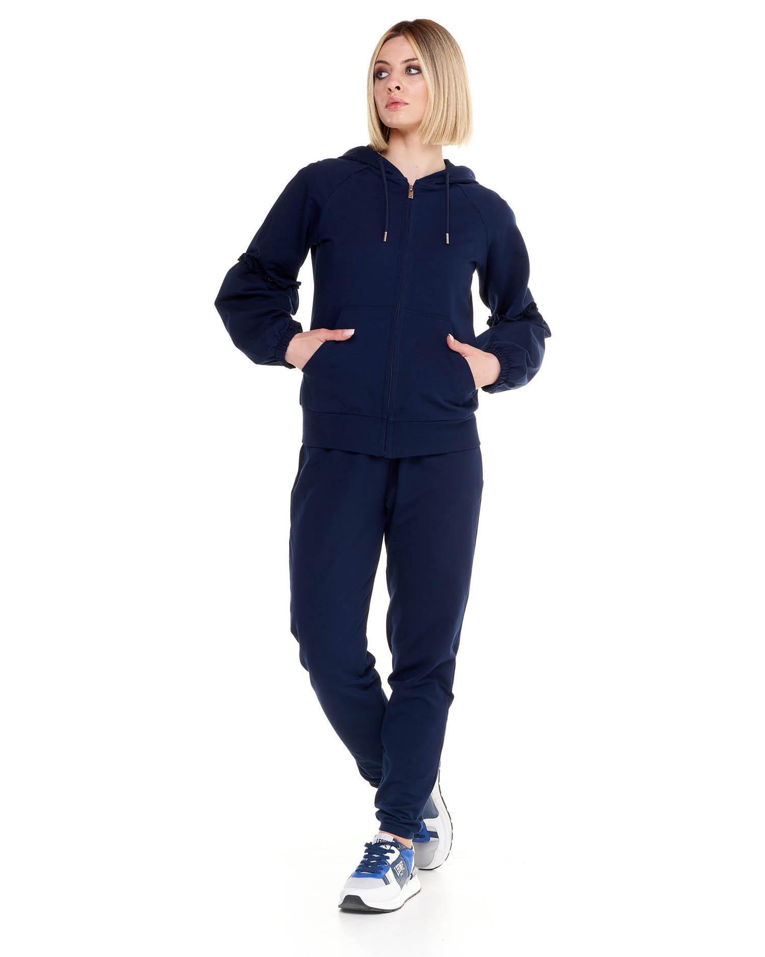 Felpa con cappuccio e zip da donna Sparkly 2/6