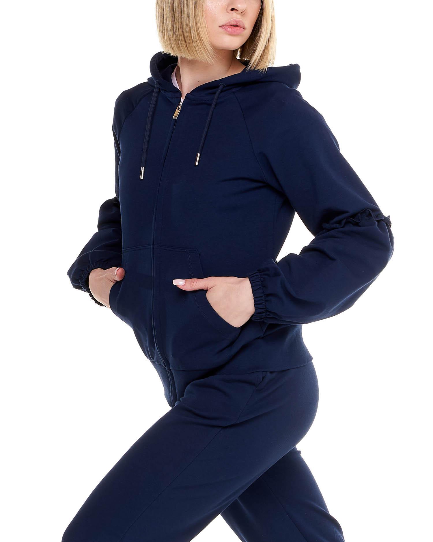 Felpa con cappuccio e zip da donna Sparkly 5/6
