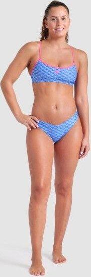 Costume da bagno 2 pezzi da donna Arena New Monogram Blue 5/5