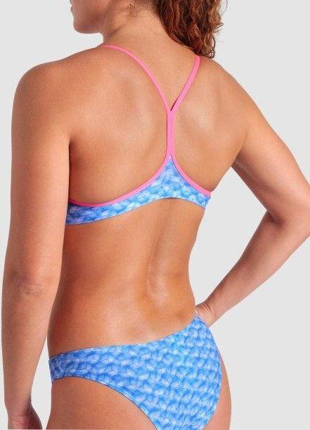 Costume da bagno 2 pezzi da donna Arena New Monogram Blue 4/5