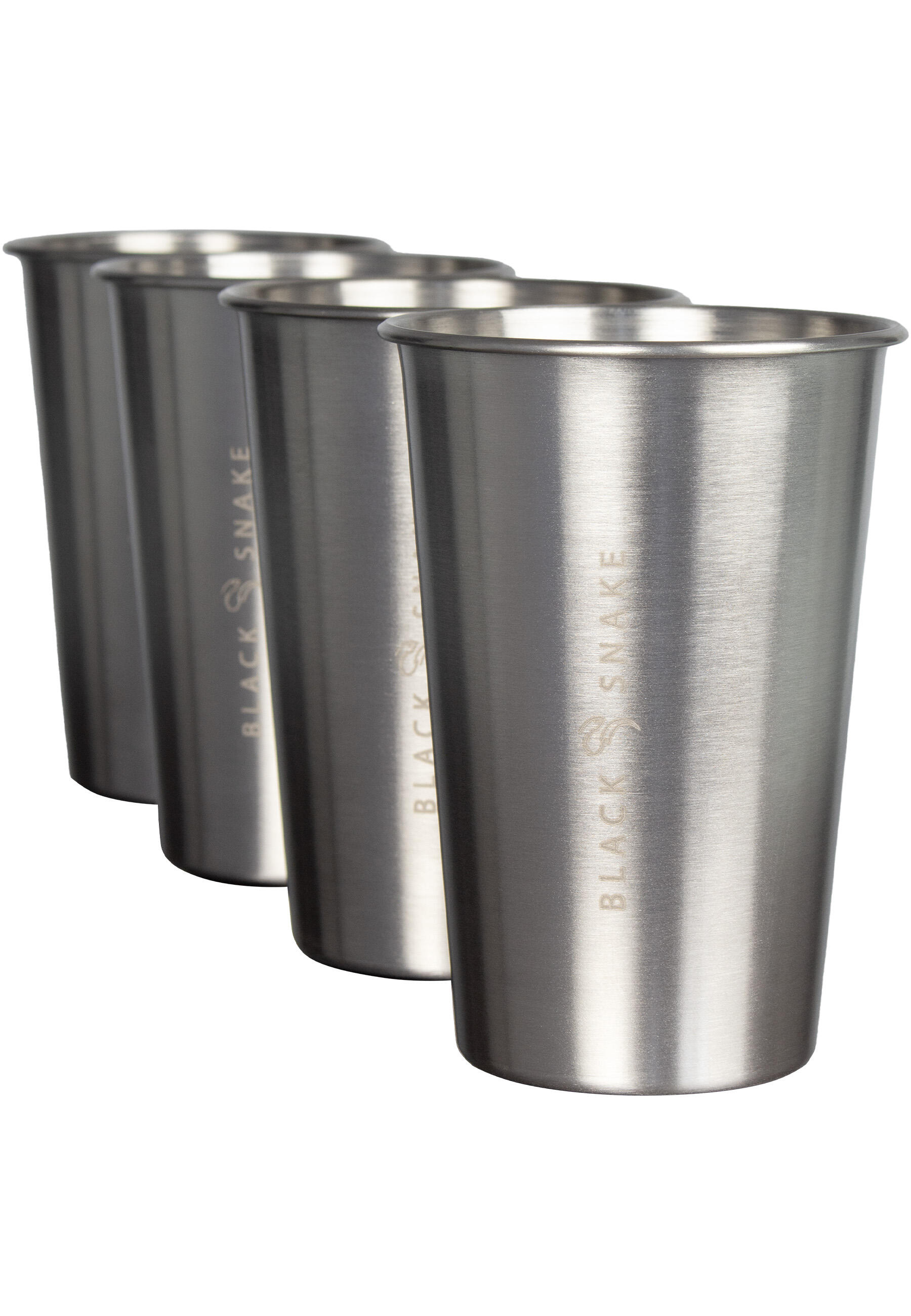 Camping Trinkbecher Edelstahl 500 ml 4er Set 2/7