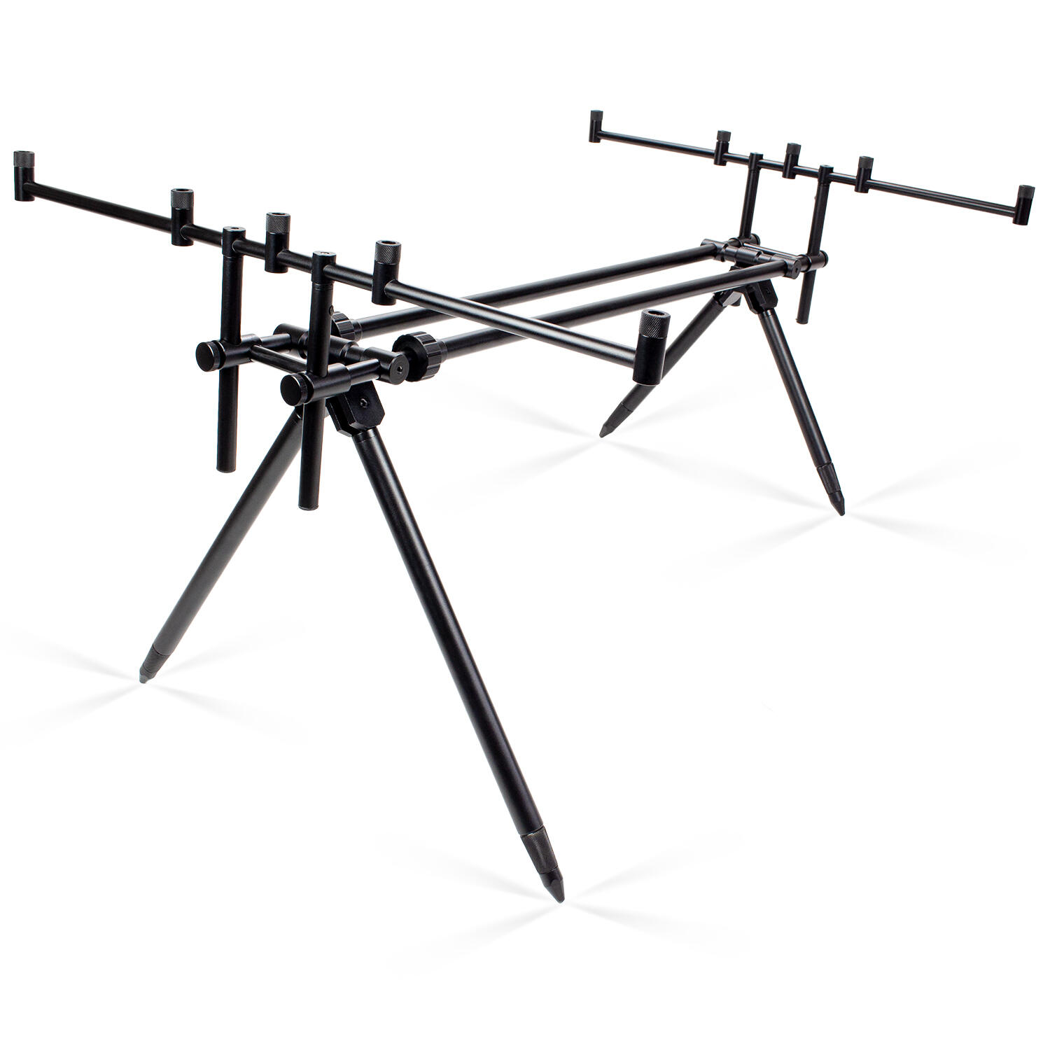 Rod Pod Aluminium für 5 Angelruten mit Transporttasche 2/7