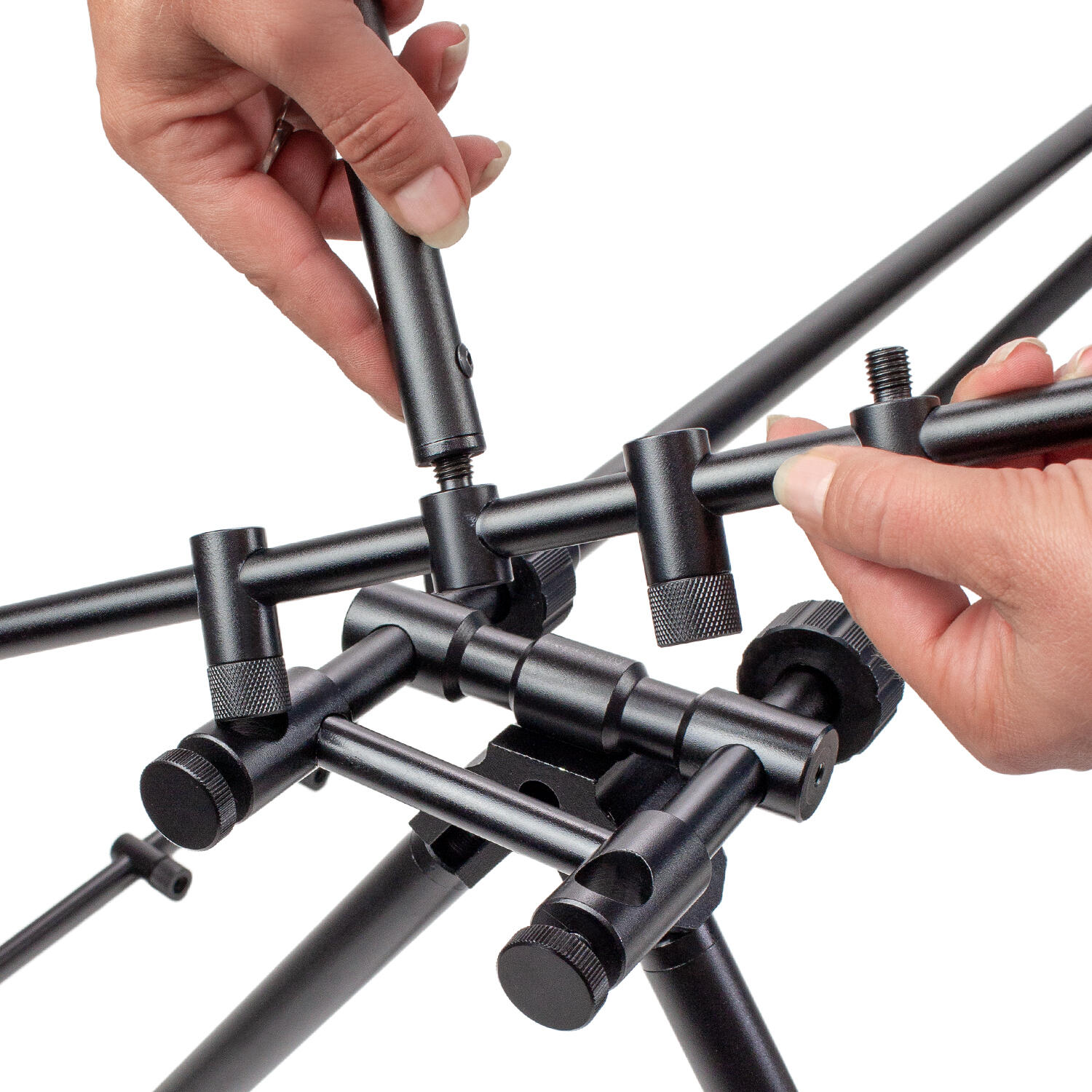 Rod Pod Aluminium für 5 Angelruten mit Transporttasche 5/7