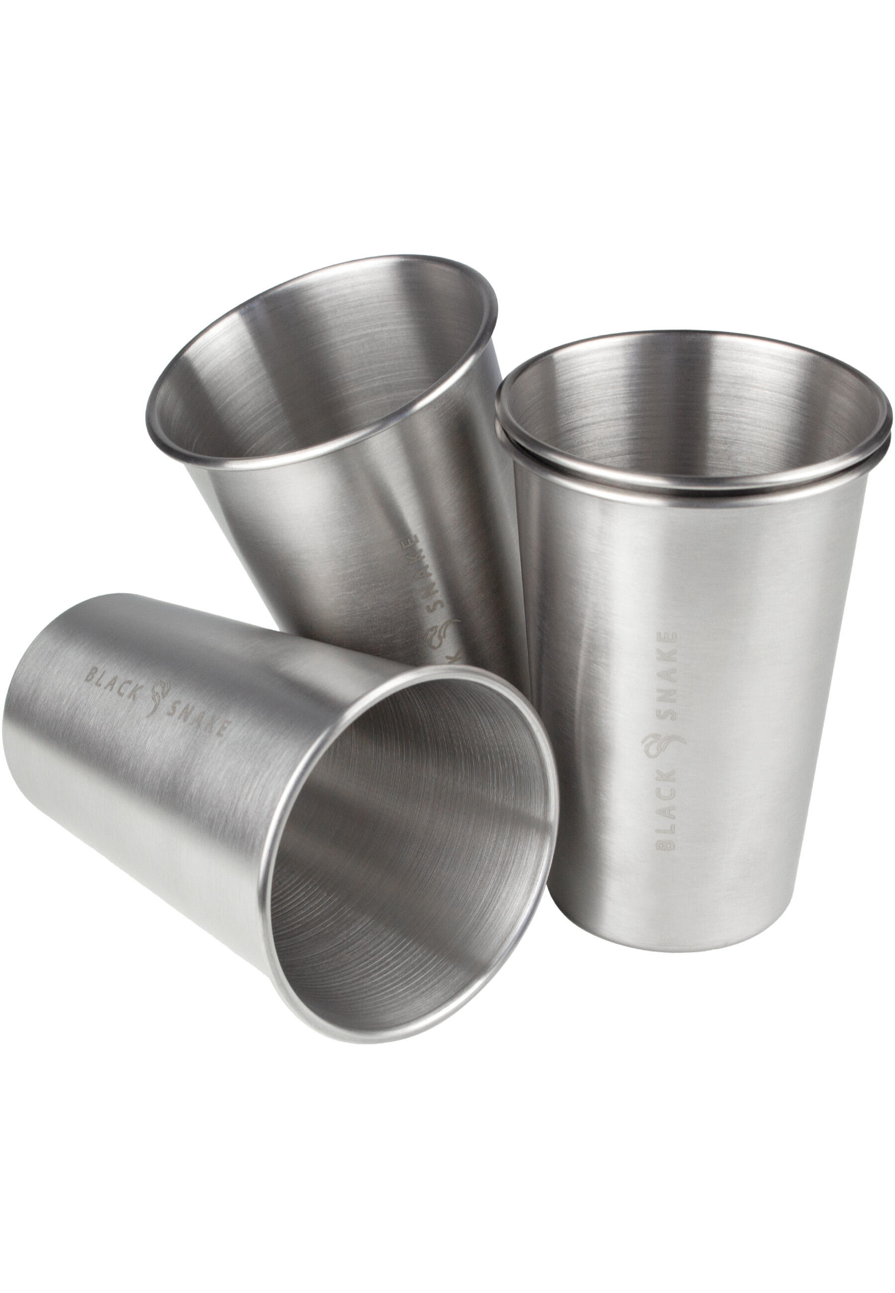 Camping Trinkbecher Edelstahl 500 ml 4er Set 4/7