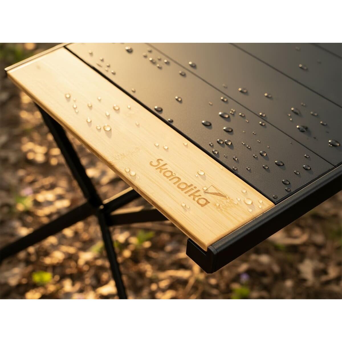 Campingtafel Tivaro - van aluminium met houten blad voor 6 personen - opvouwbaar 4/7