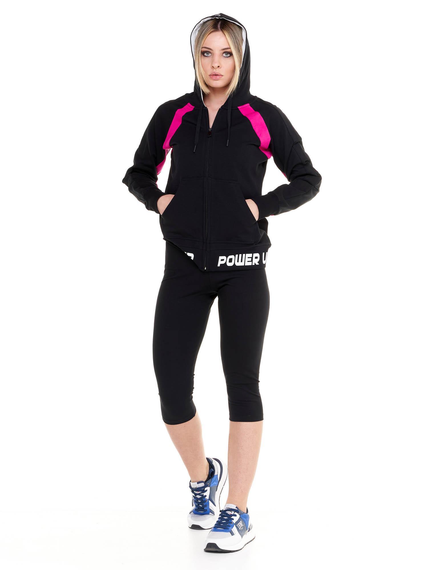 Felpa da donna con cappuccio e zip Neon 2/6