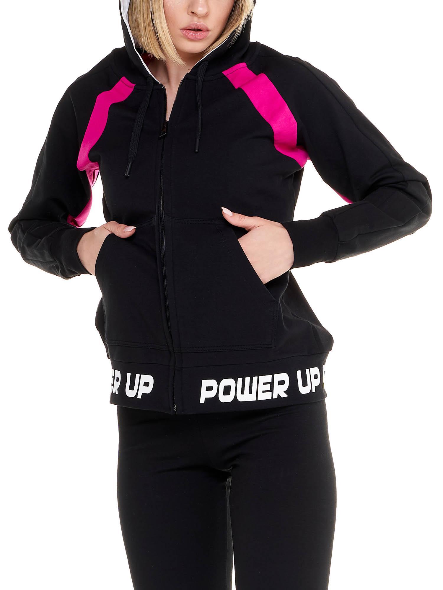 Felpa da donna con cappuccio e zip Neon 5/6