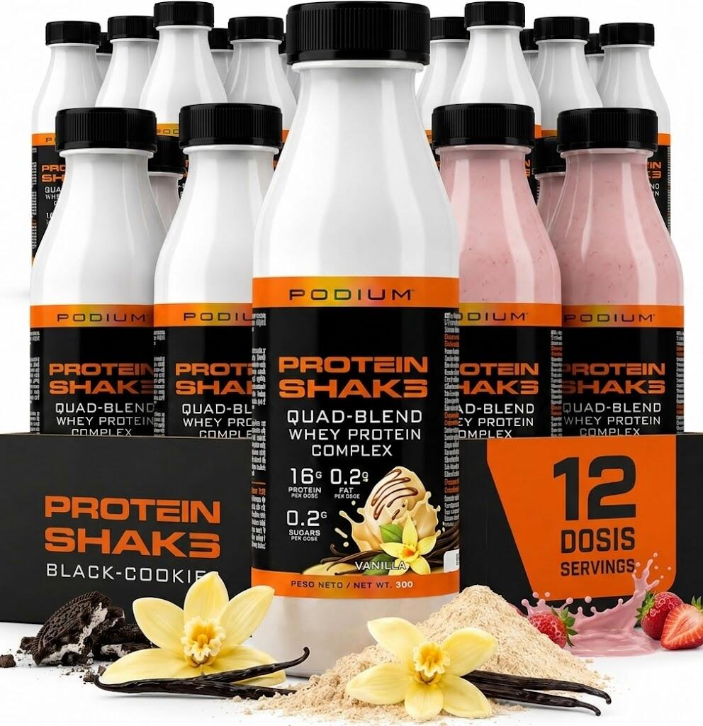 PACK 12 PROTEIN SHAKE FRAISE (12 doses individuelles 30 g bouteille 330 ml) 1/2