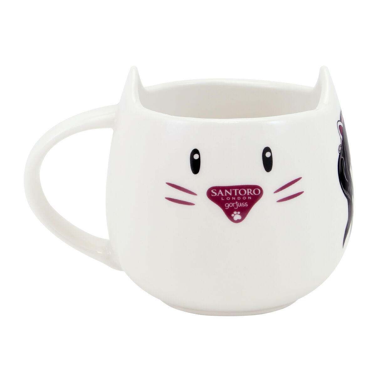 Tasse avec sous-tasse SANTORO LONDON Ruby wild Céramique 2/3