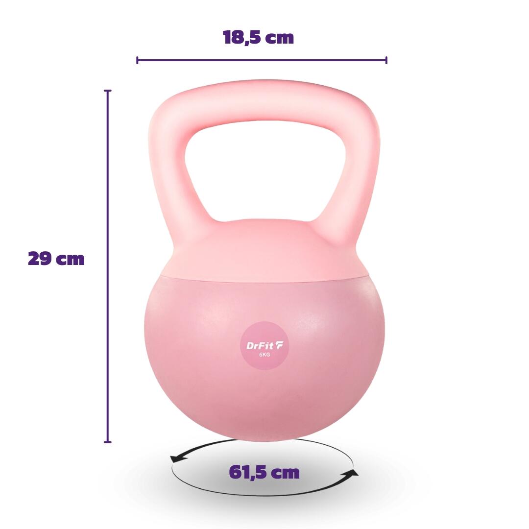 Kettlebell hantla do ćwiczeń fitness odważnik kulowy ciężar do treningu DrFit 3/7
