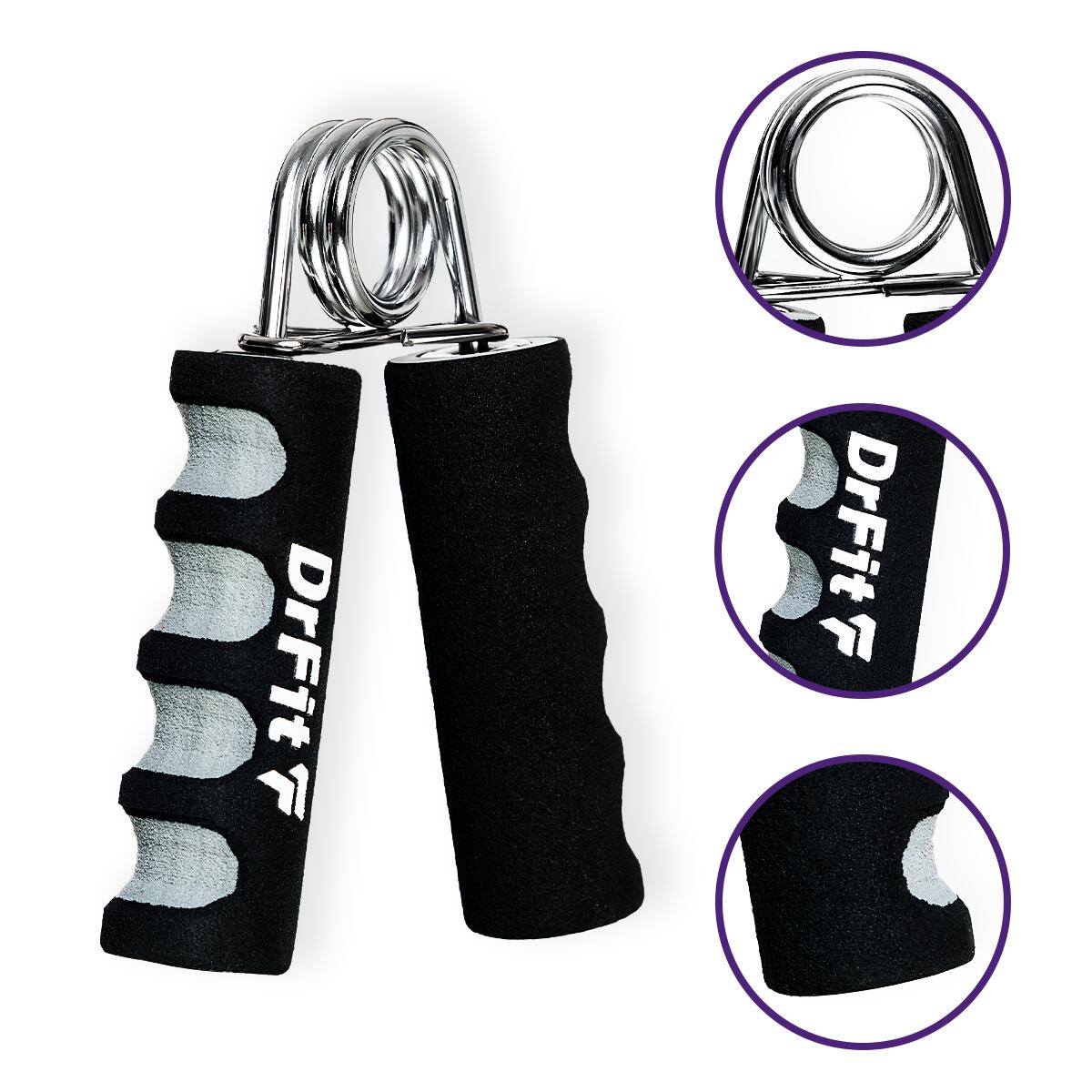 Handgrip ściskacz do dłoni trenażer chwytu siły przedramienia zestaw 2szt. DrFit 2/7