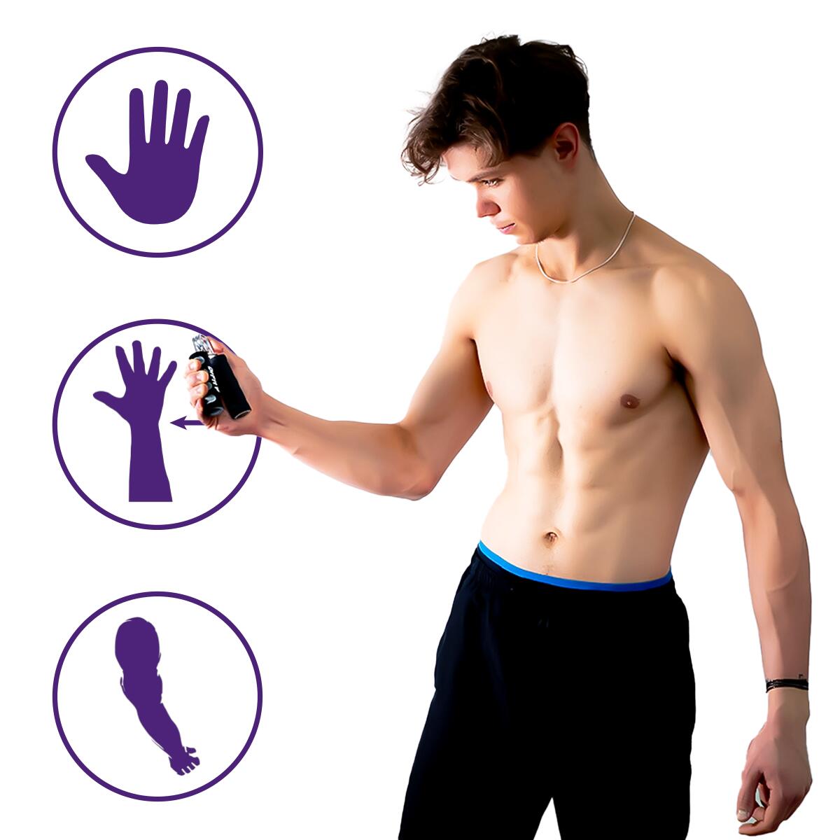 Handgrip ściskacz do dłoni trenażer chwytu siły przedramienia zestaw 2szt. DrFit 7/7