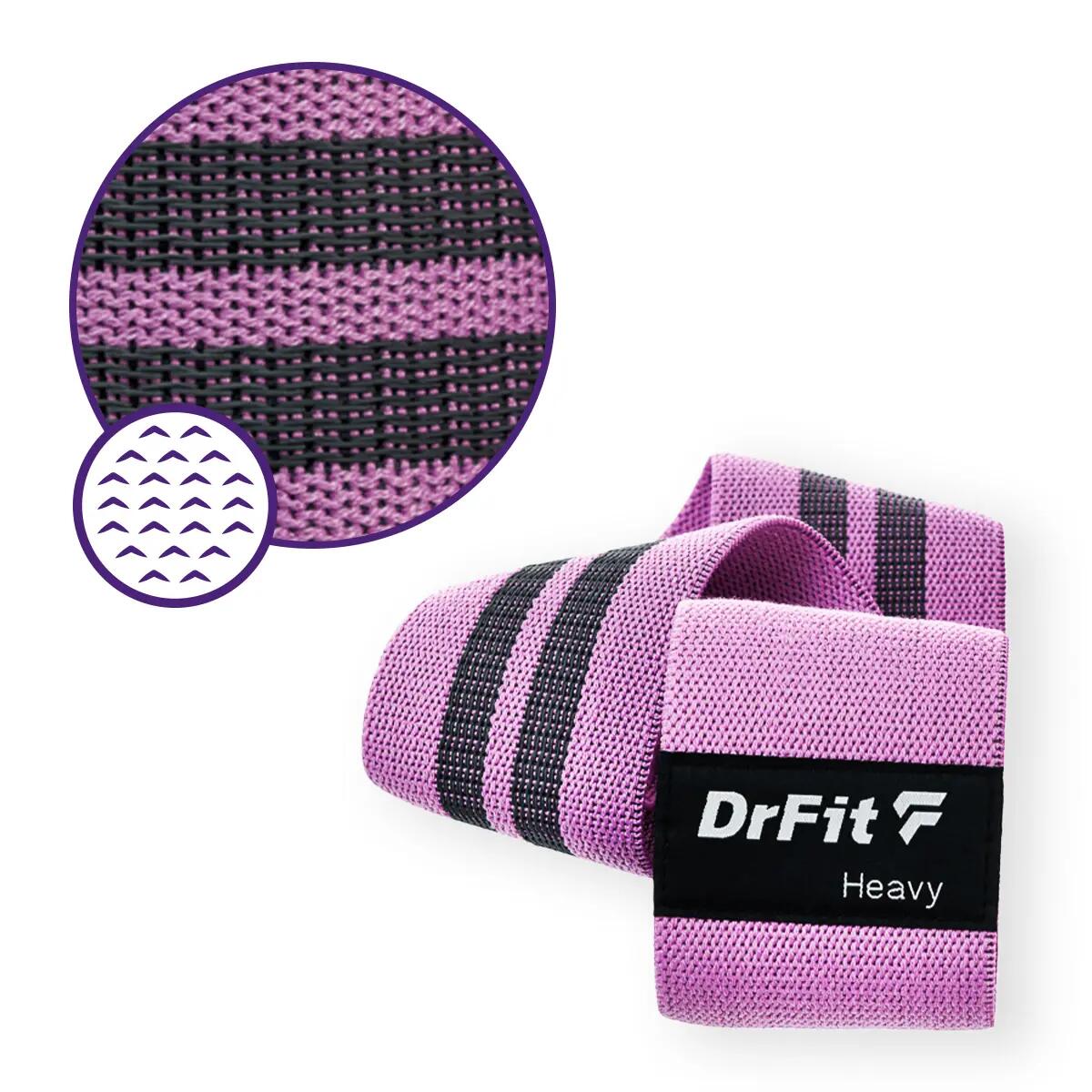 Gumy oporowe do treningu ud i bioder zestaw 3 gum DrFit 3/7