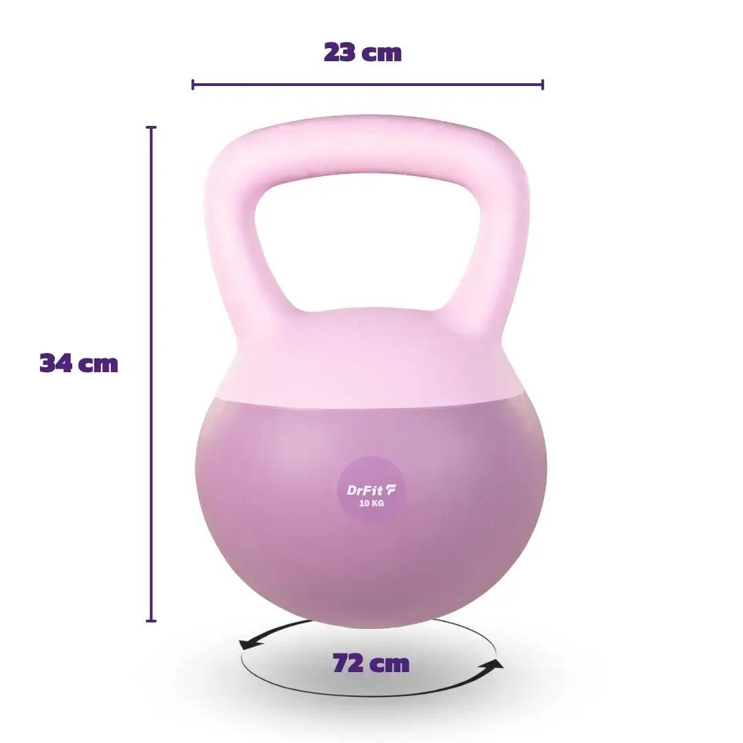 Kettlebell hantla do ćwiczeń fitness odważnik kulowy ciężar do treningu DrFit 3/7