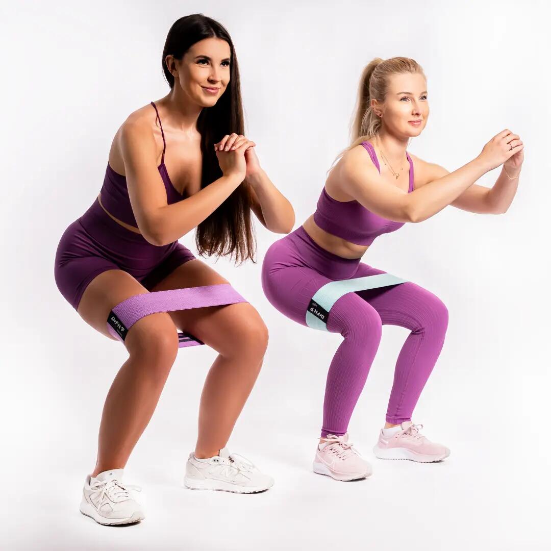 Gumy oporowe do treningu ud i bioder zestaw 3 gum DrFit 5/7