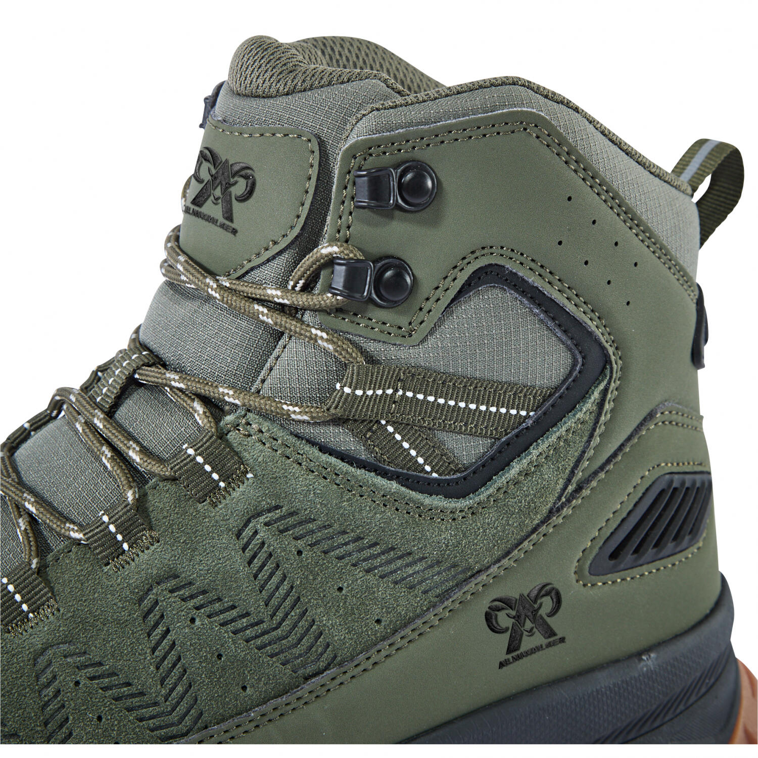 Almwalker Outdoorboots Hugin Herren (Oliv) Größe 47 3/5