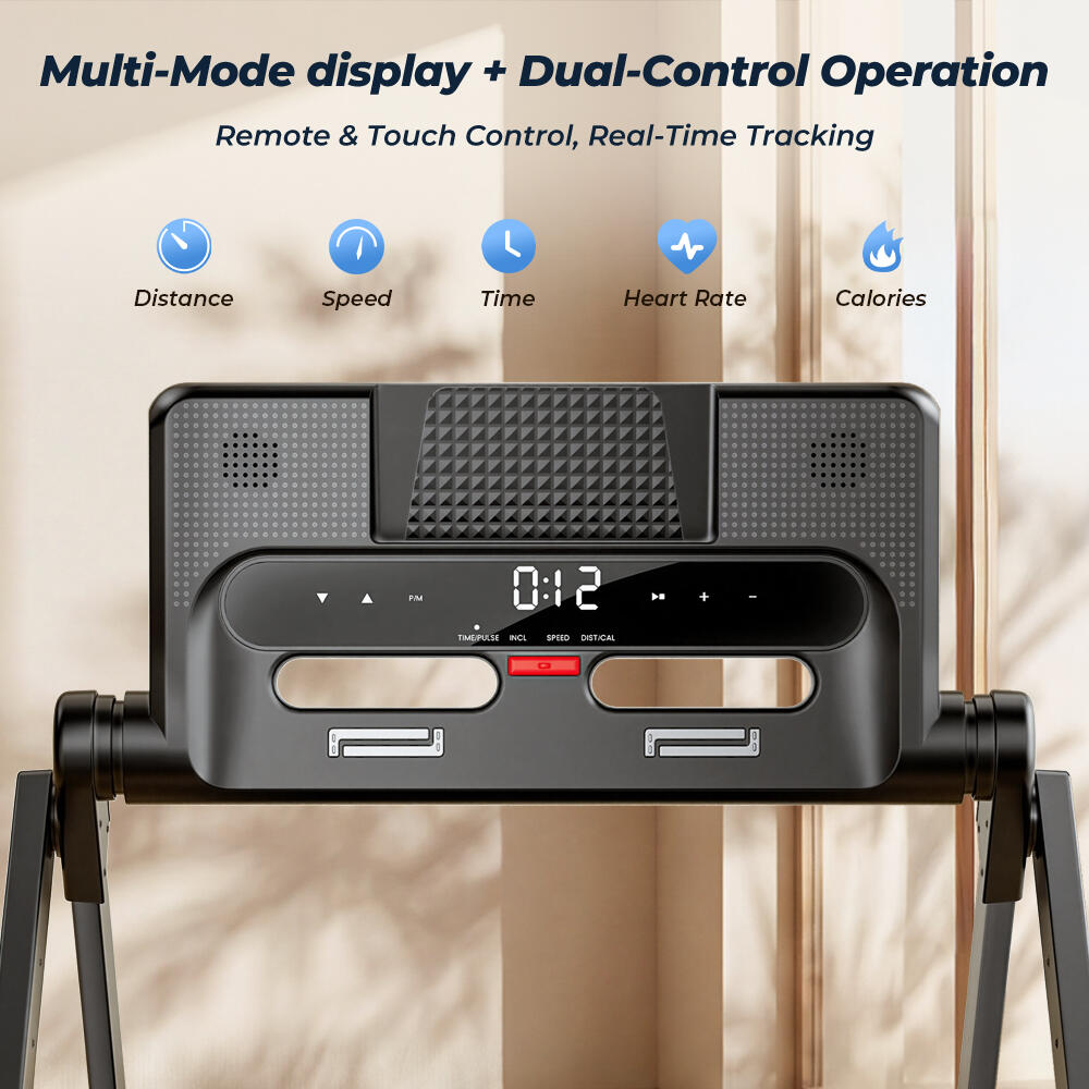 Tapis de course pliable FT54, vitesse de 1 à 14 km/h, application Bluetooth 2/7