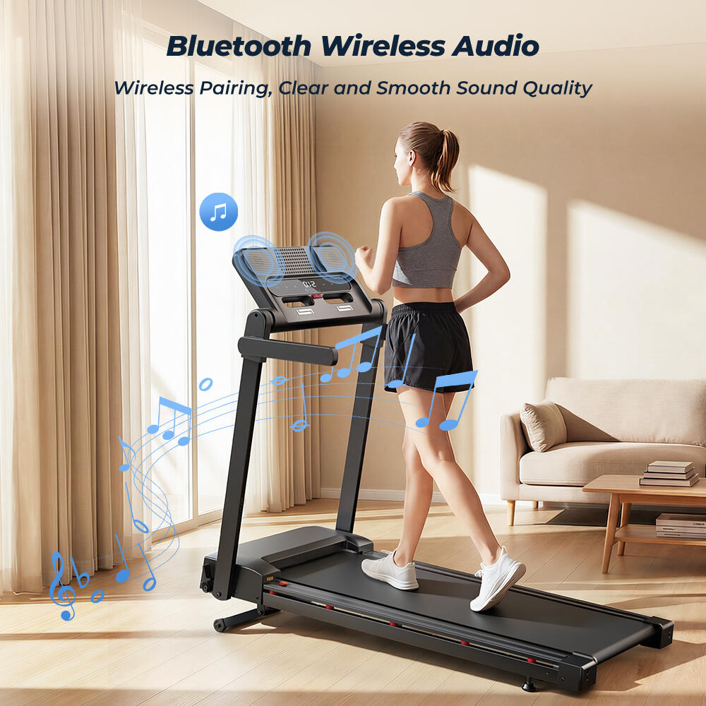 Tapis de course pliable FT54, vitesse de 1 à 14 km/h, application Bluetooth 4/7
