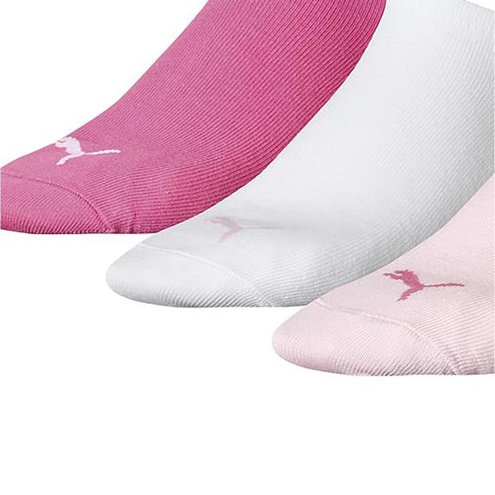 Unisex Adult Invisible Socks (Pack of 3) (Pink) 2/3