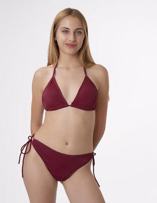 Bimba Mestruale Bikini Brasiliano Completo Bimba 2 PEZZI Bordeaux