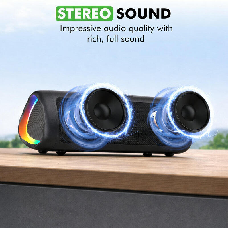 Boxă Bluetooth fără fir, impermeabilă, neagră