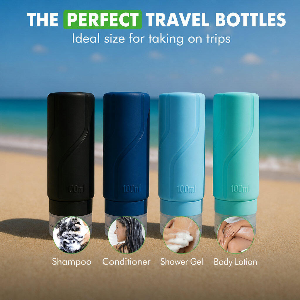 Bouteilles de voyage avec étui, lot de 16 4/7