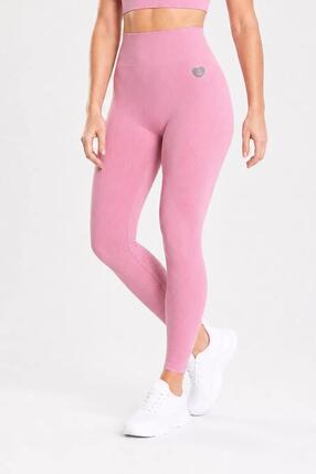Legginsy bezszwowe damskie prążkowane Sunset