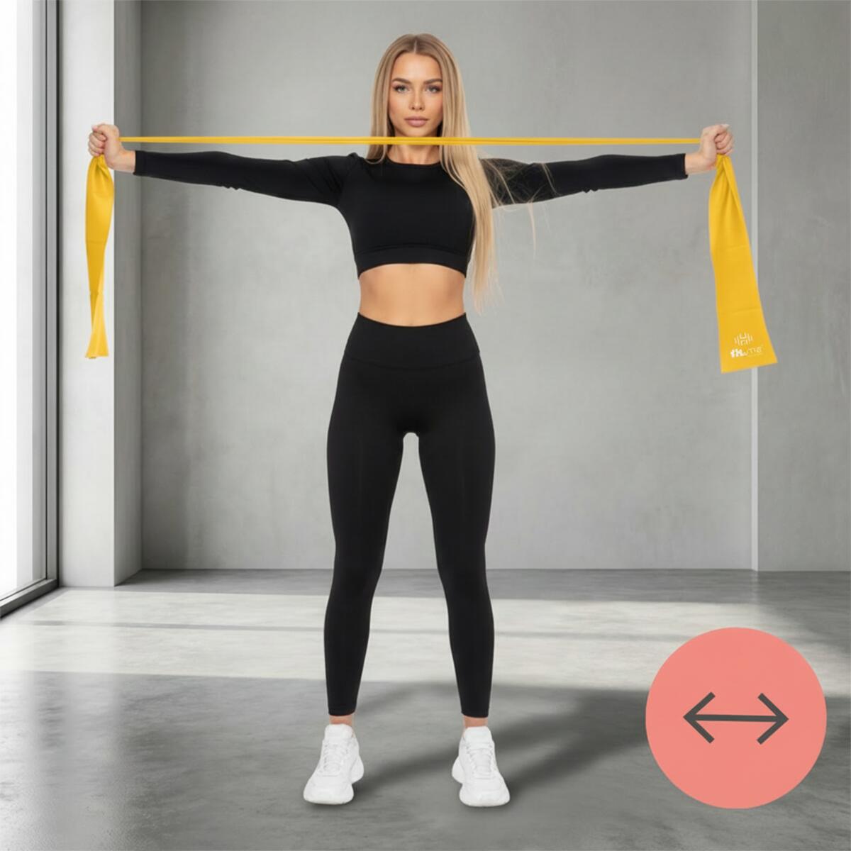 Zestaw 3 Gum Do Ćwiczeń Taśmy Rehabilitacyjne Fit.me 150cm x 15cm 6/7