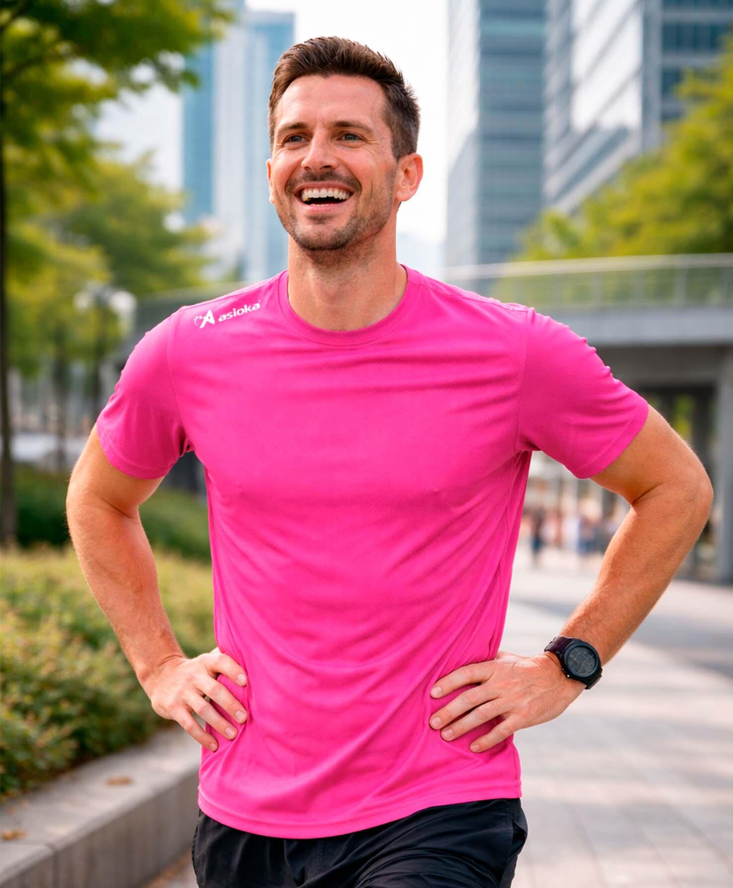 Pack 2 camisetas deporte para hombre Asioka PREMIUM.Poliéster. 3/7