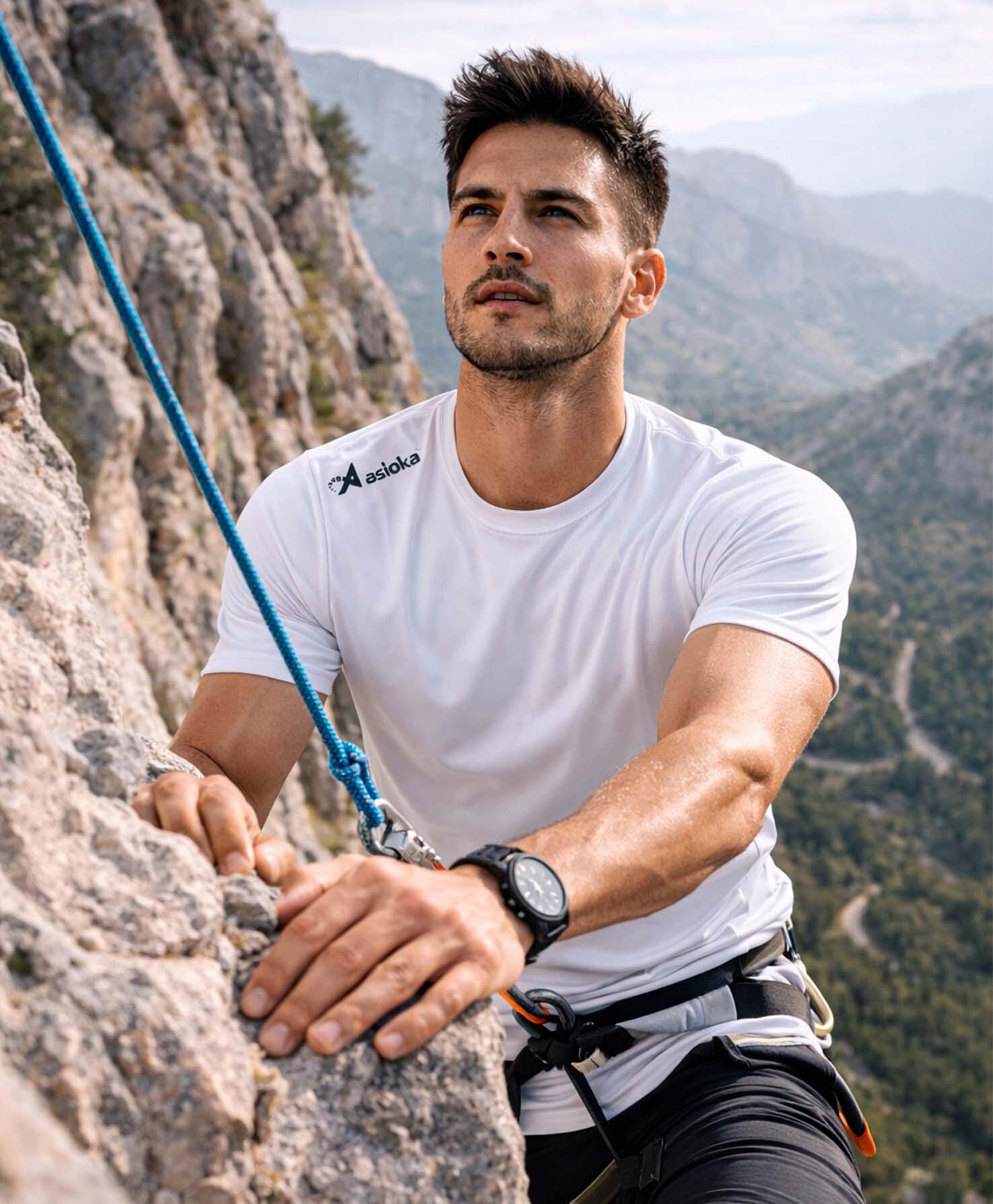 Pack 2 camisetas deporte para hombre Asioka PREMIUM.Poliéster. 3/7