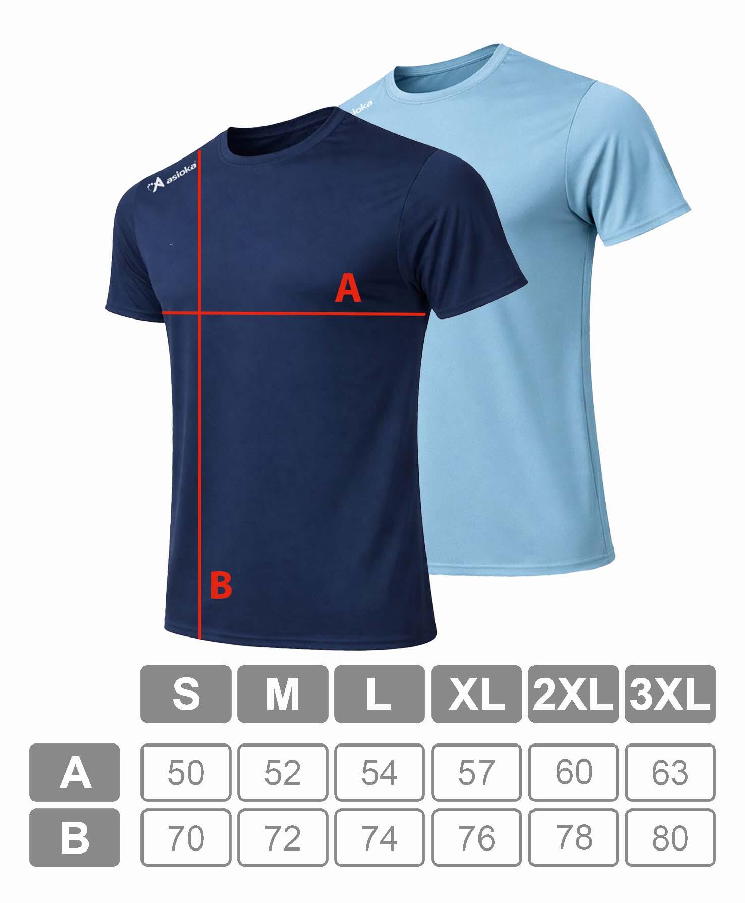 Pack 2 camisetas deporte para hombre Asioka PREMIUM.Poliéster. 4/6