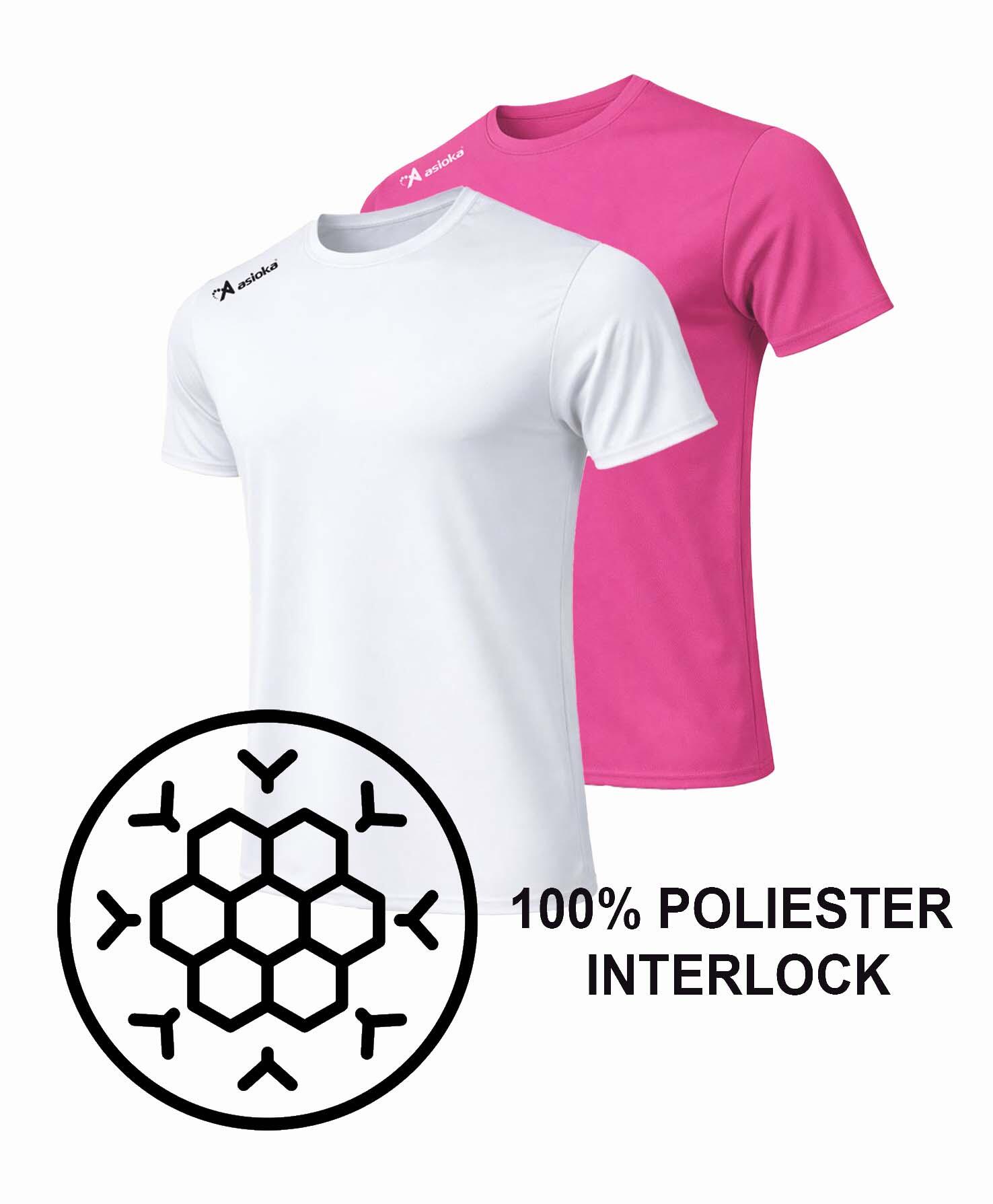 Pack 2 camisetas deporte para hombre Asioka PREMIUM.Poliéster. 5/6