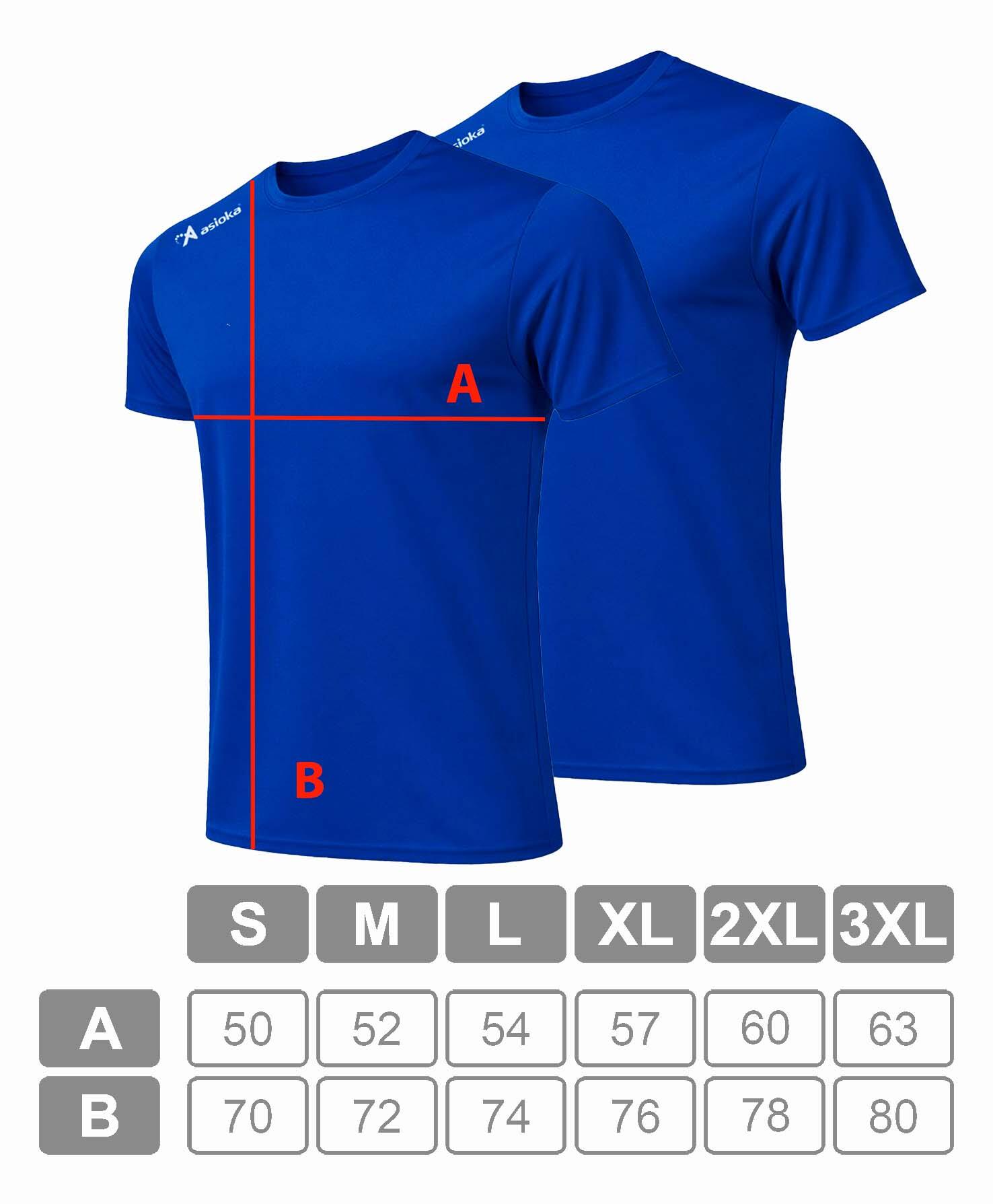 Pack 2 camisetas deporte para hombre Asioka PREMIUM.Poliéster. 4/6