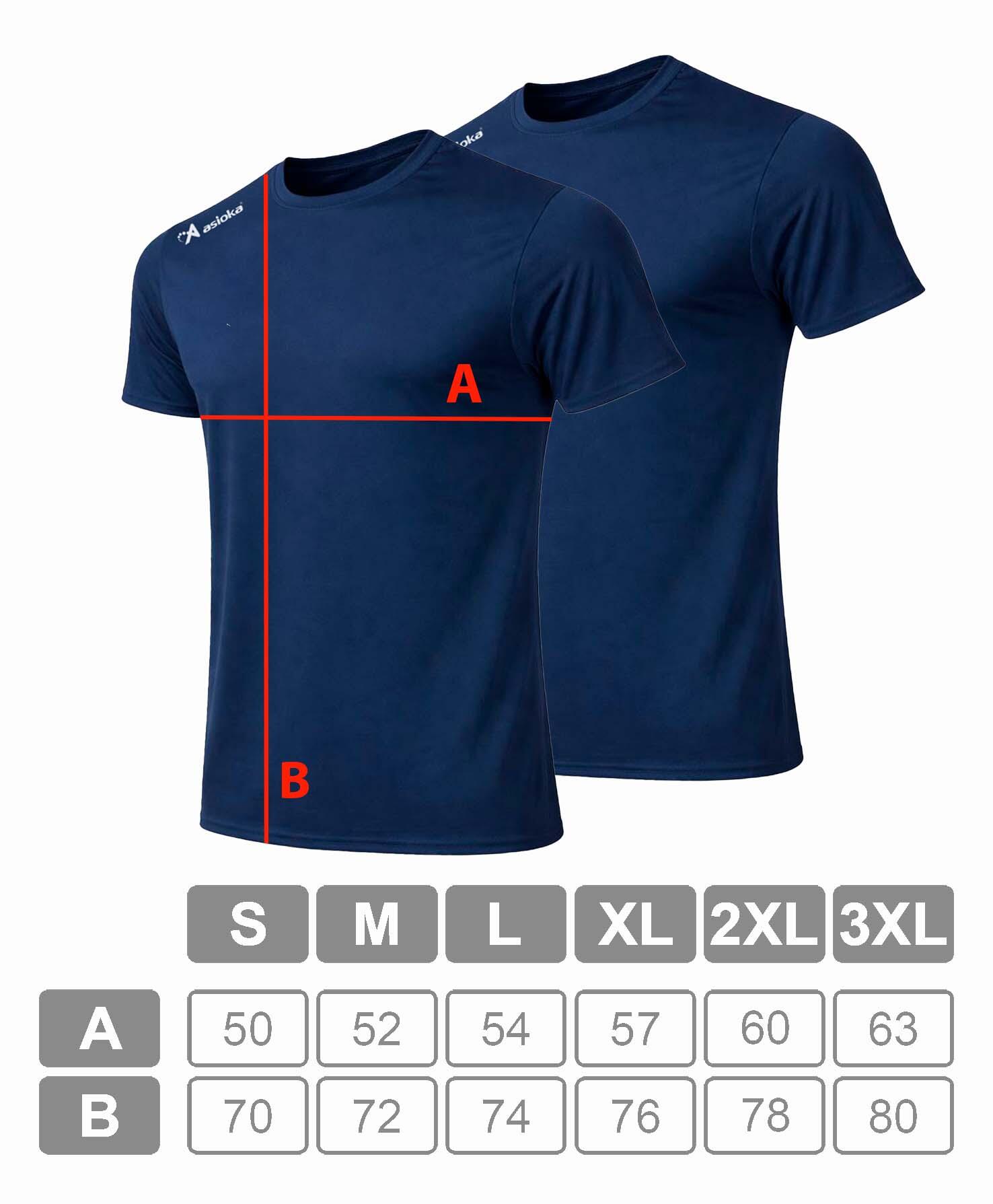 Pack 2 camisetas deporte para hombre Asioka PREMIUM.Poliéster. 4/6