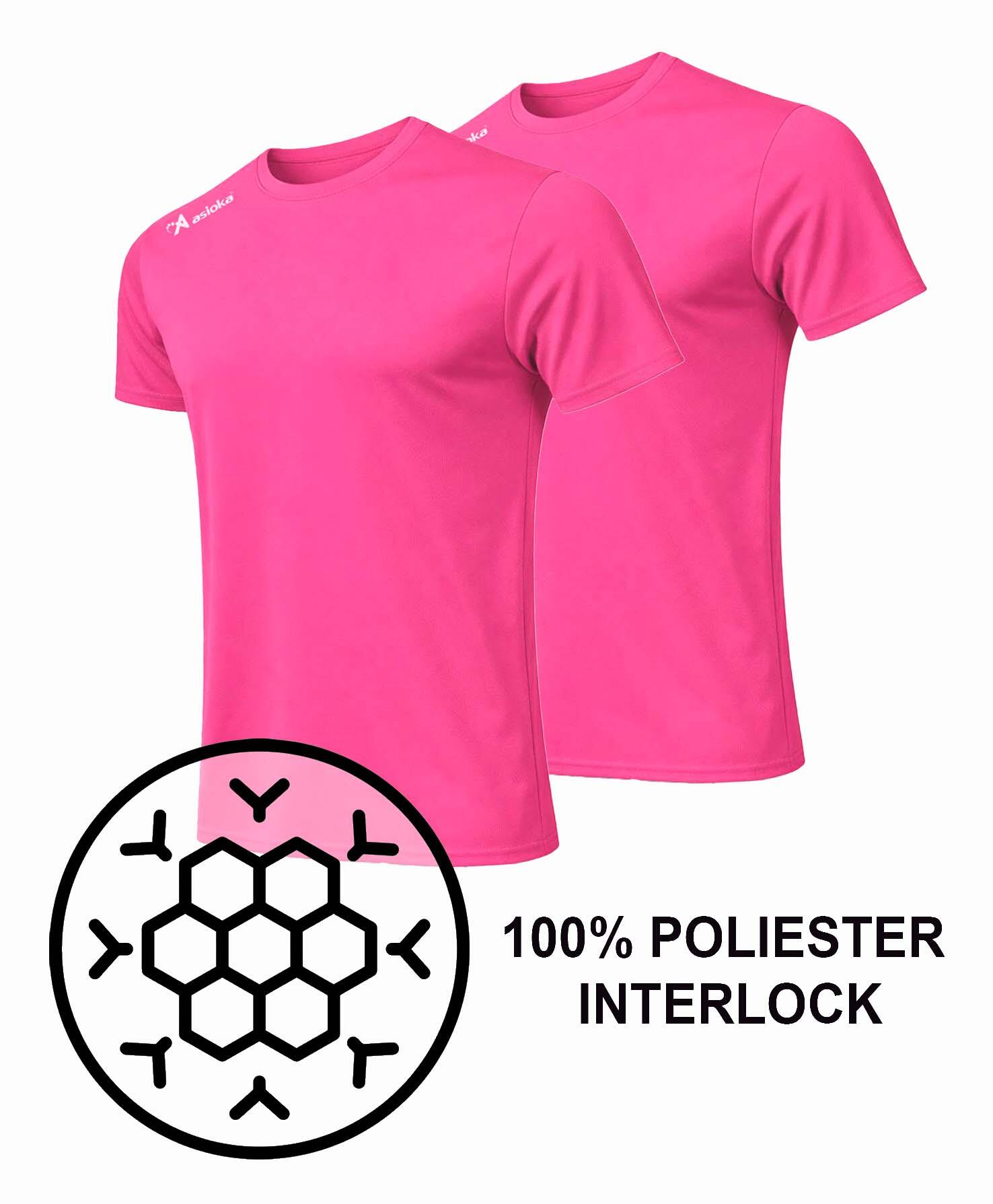 Pack 2 camisetas deporte para hombre Asioka PREMIUM.Poliéster. 6/7