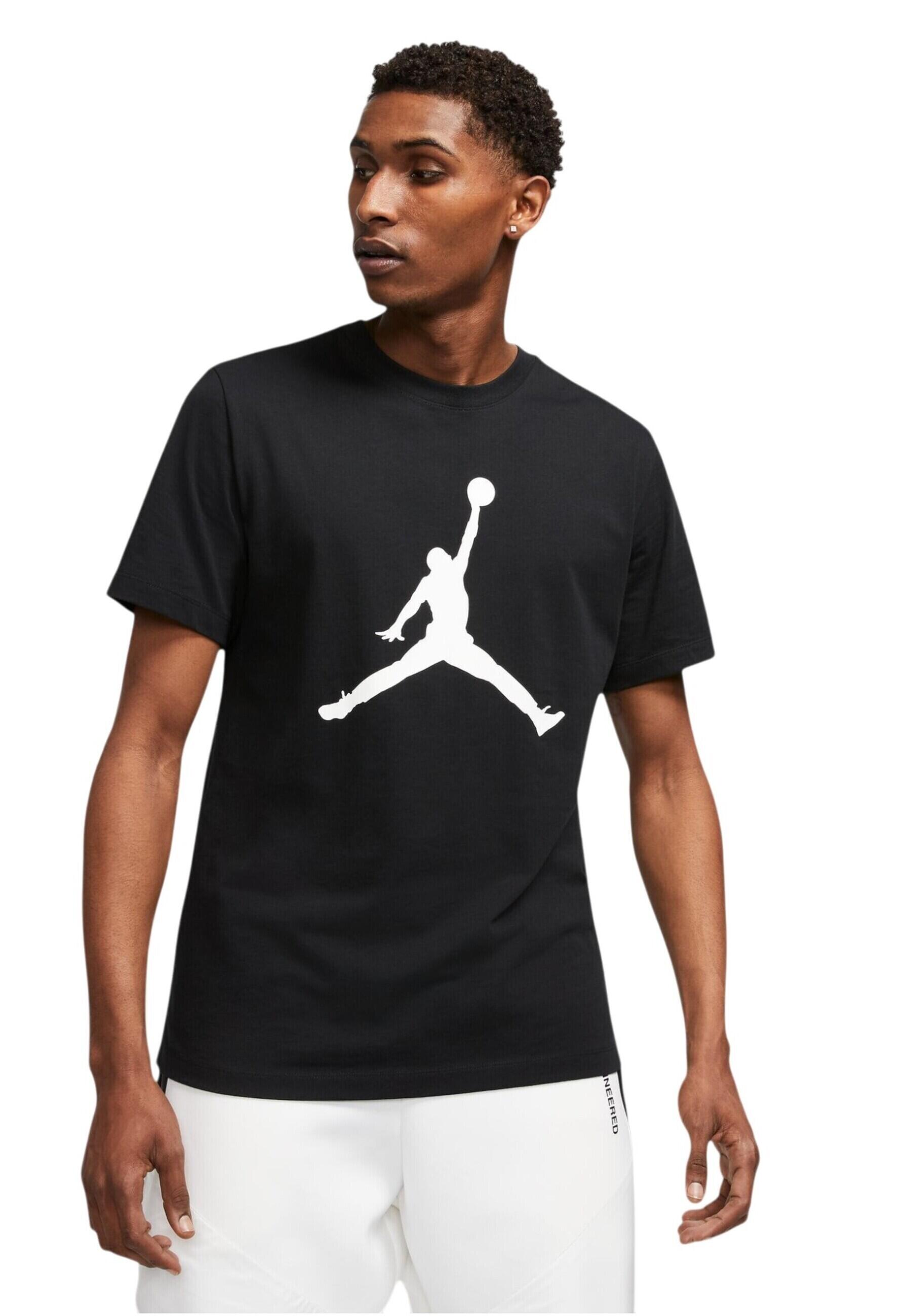 Jordan - T-Shirt M J JUMPMAN SS CREW en coton pour homme 3/4