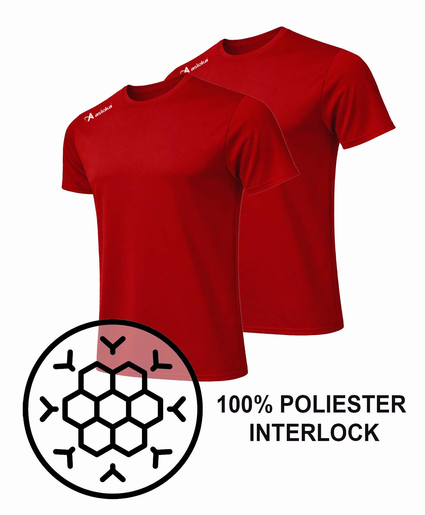 Pack 2 camisetas deporte para hombre Asioka PREMIUM.Poliéster. 5/6