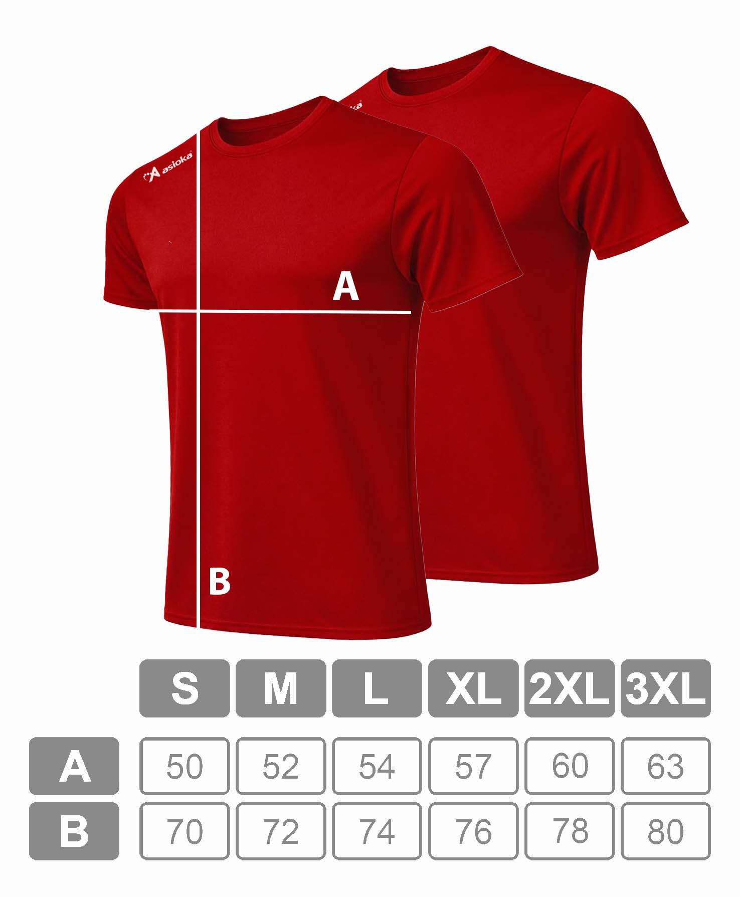 Pack 2 camisetas deporte para hombre Asioka PREMIUM.Poliéster. 4/6