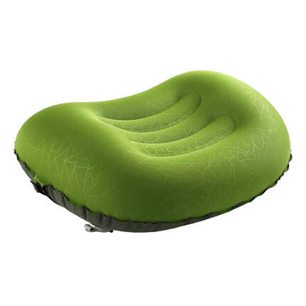 Dmuchana poduszka podróżna zielona | Lekka