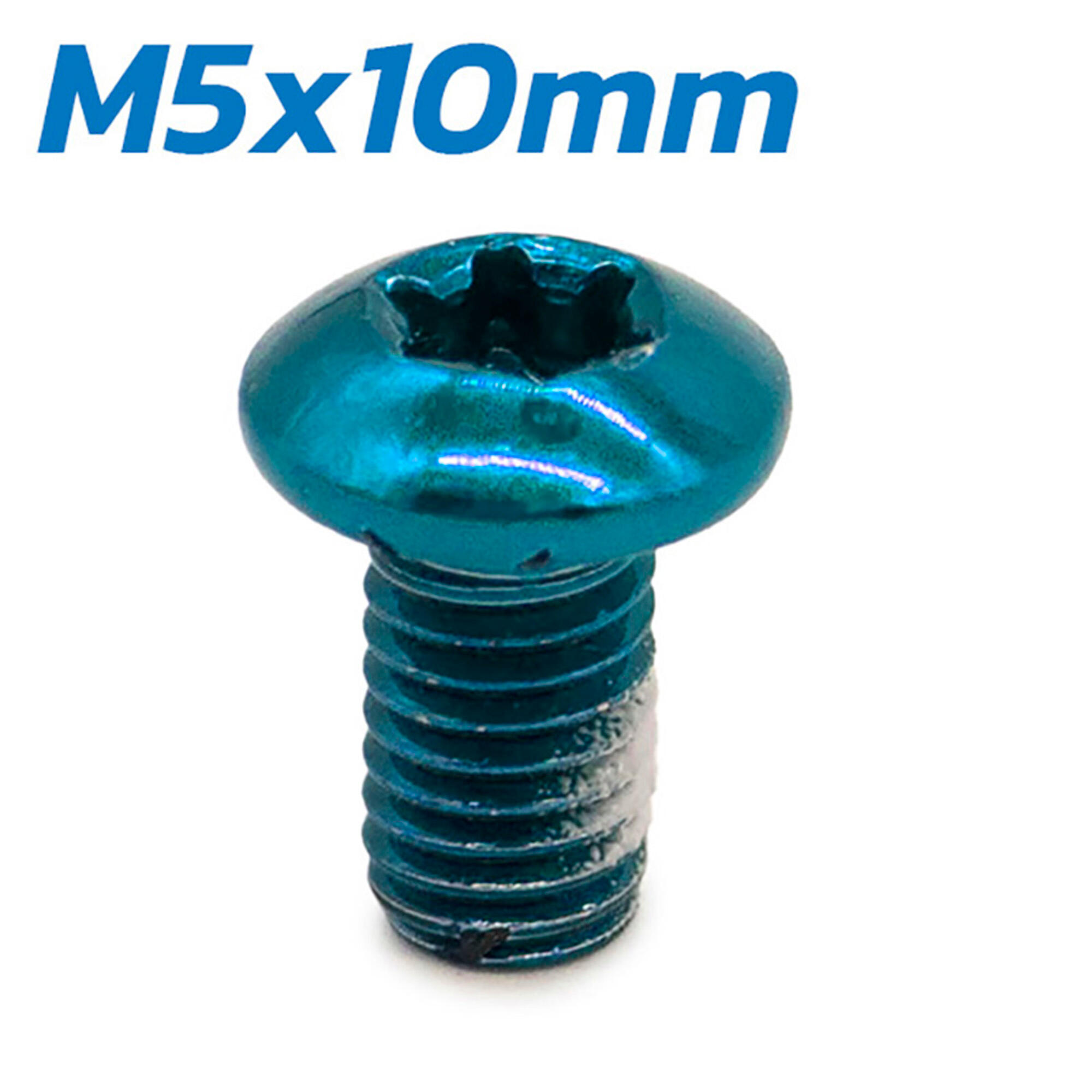 Tornillo azul M5x10 para discos de freno - 12 uds 2/4