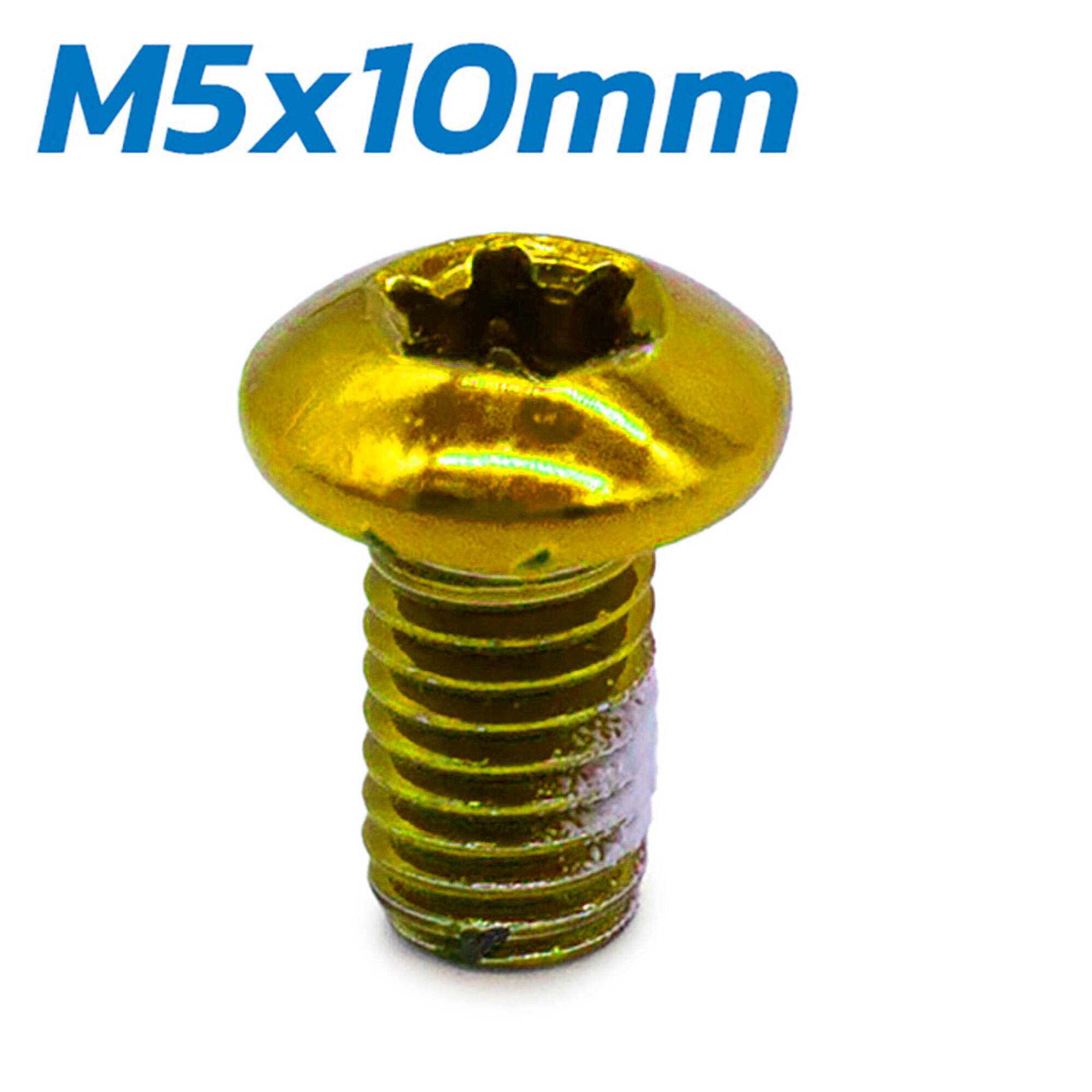 Tornillo amarillo M5x10 para discos de freno - 12 uds 2/5