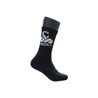 Black vibor-a premium crew socks