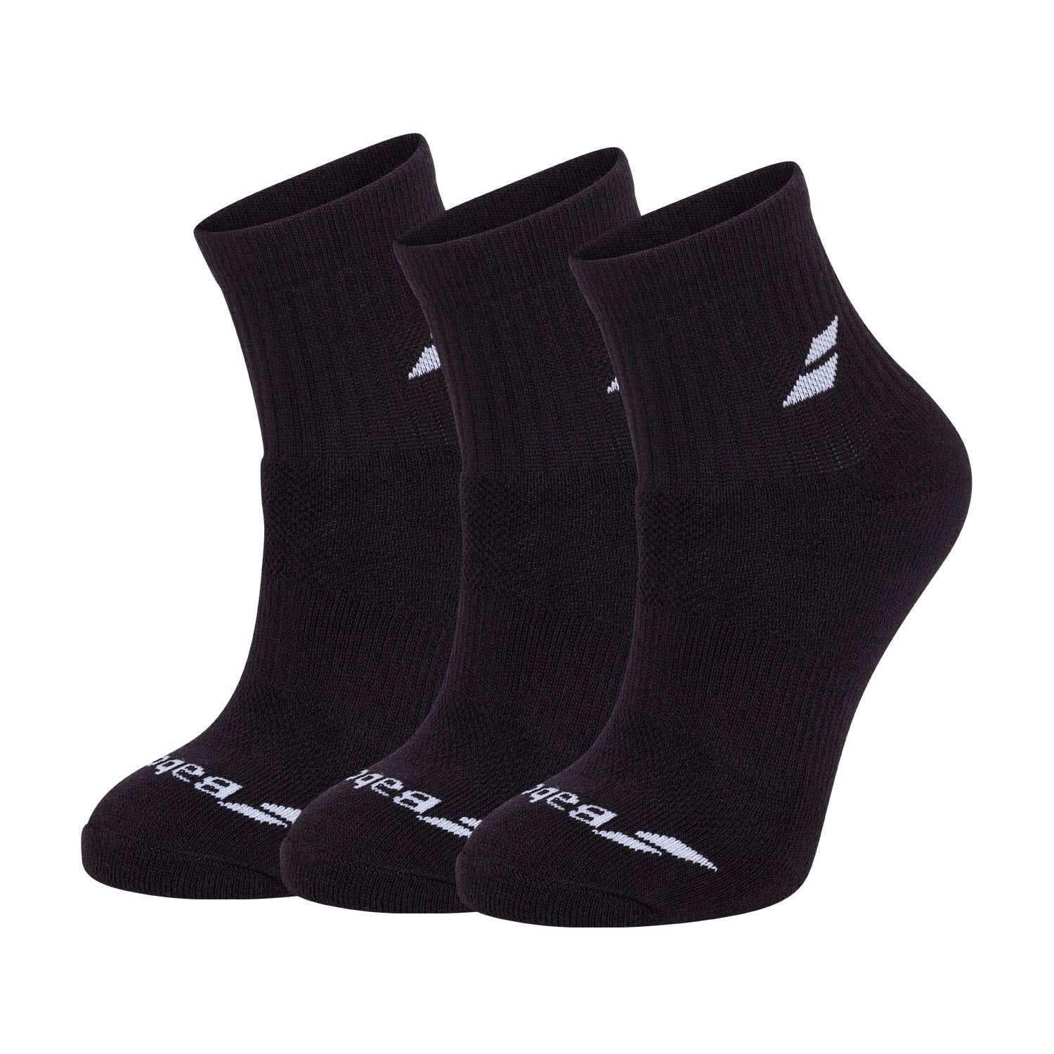 PACK 3 PAIRS OF BABOLAT QUARTER SOCKS 1/2