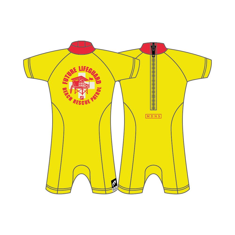 Message Lifeguard - Shorty SPF 50+ S/S Lycra Surf Bébé 3/3