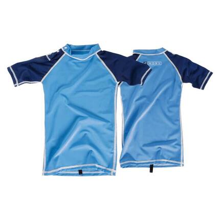 Bicolor - Stretch UV-Shirt Kurzarm UPF 50 Baby Surf